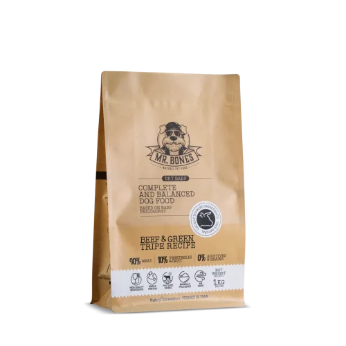 Alimentación para perros deshidratada