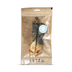 Rollito de salmón para perros. Snack natural