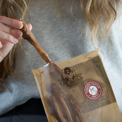 Snack dental tendón de ciervo para perro