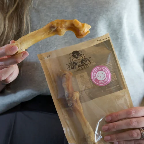 Pata de cordero para perro. Snack dental natural