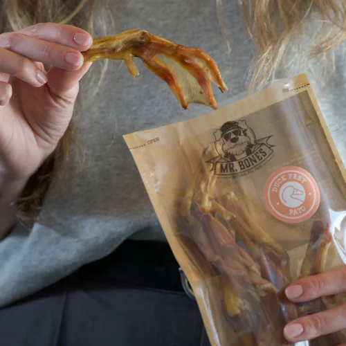 Pata de pato para perro. Snack natural dental
