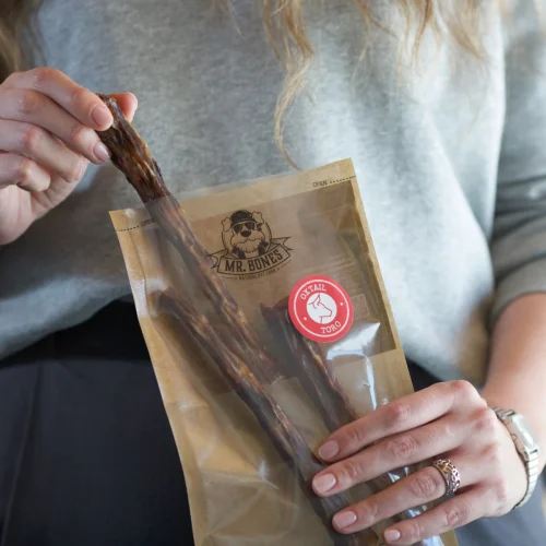 Rabo de toro para perro. Snack natural. 3 unidades