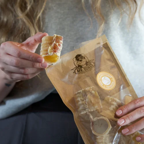 Tráquea de ternera para perro. Snack natural para perro