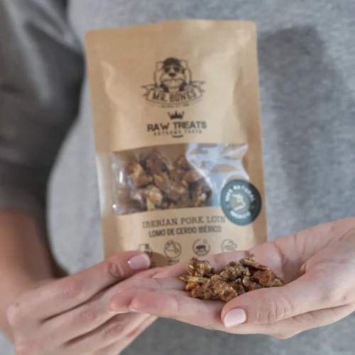 premio natural de lomo de cerdo ibérico para perro y gato
