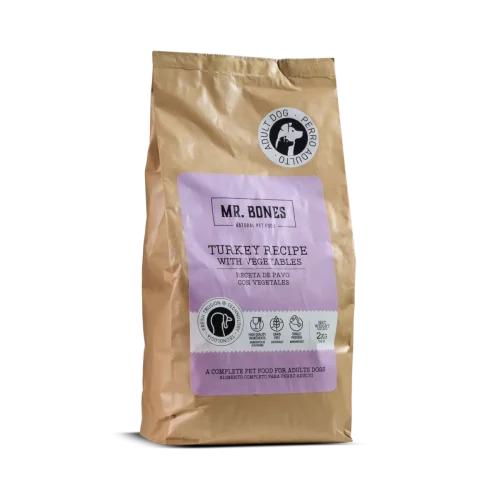 pienso-para-perros-sin-cereales-pavo Pienso para perros. Receta de pavo con vegetales. Grain Free